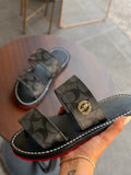 Sandalia coach suela roja