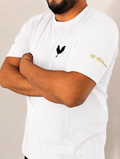 Playera gallo bordado